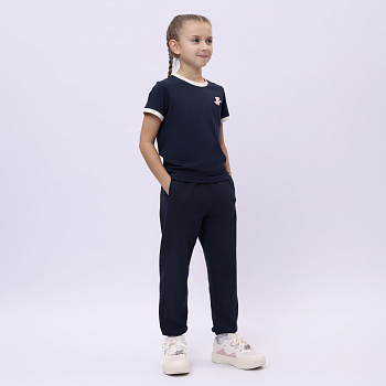 YHSU162-3 Футболка S/S темно-синяя
